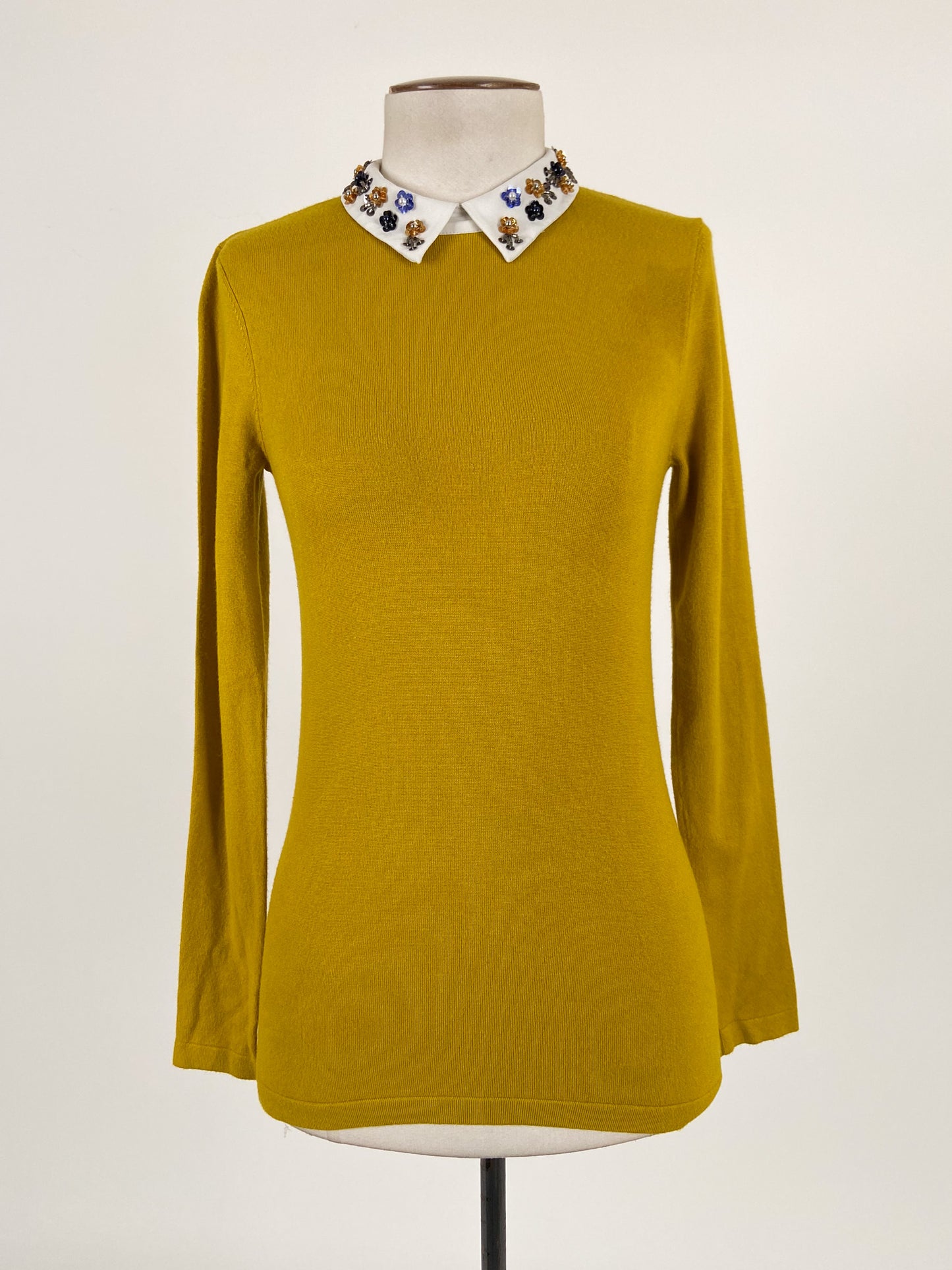 Warehouse | Yellow Workwear Jumper | Size 8