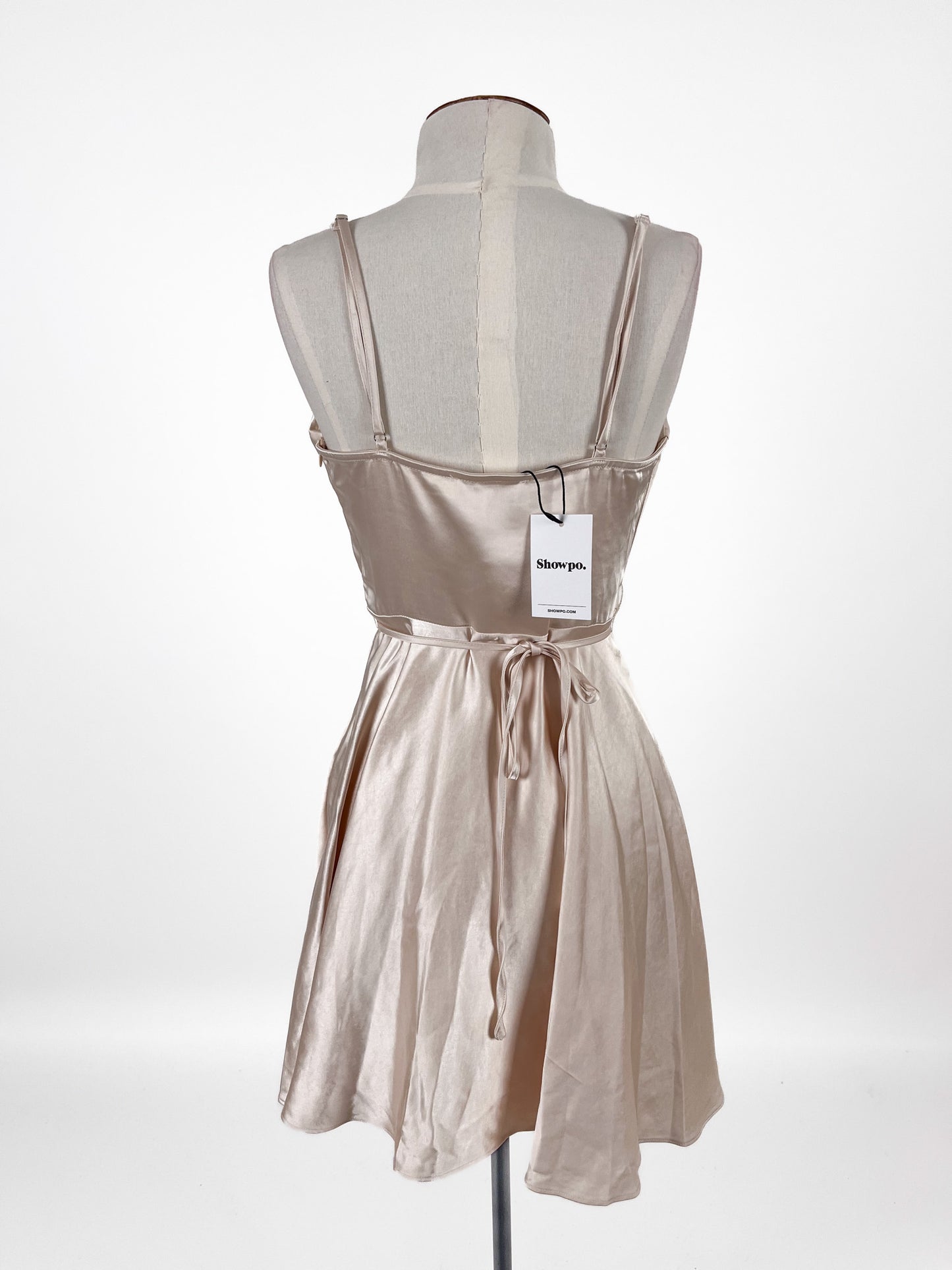 Showpo | Beige Cocktail Dress | Size 6