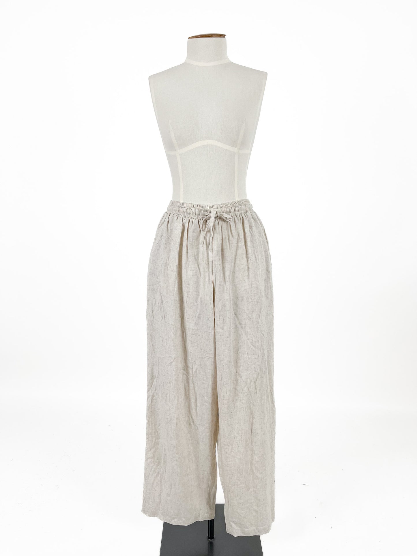 Mocha | Beige Wide leg Pants | Size S