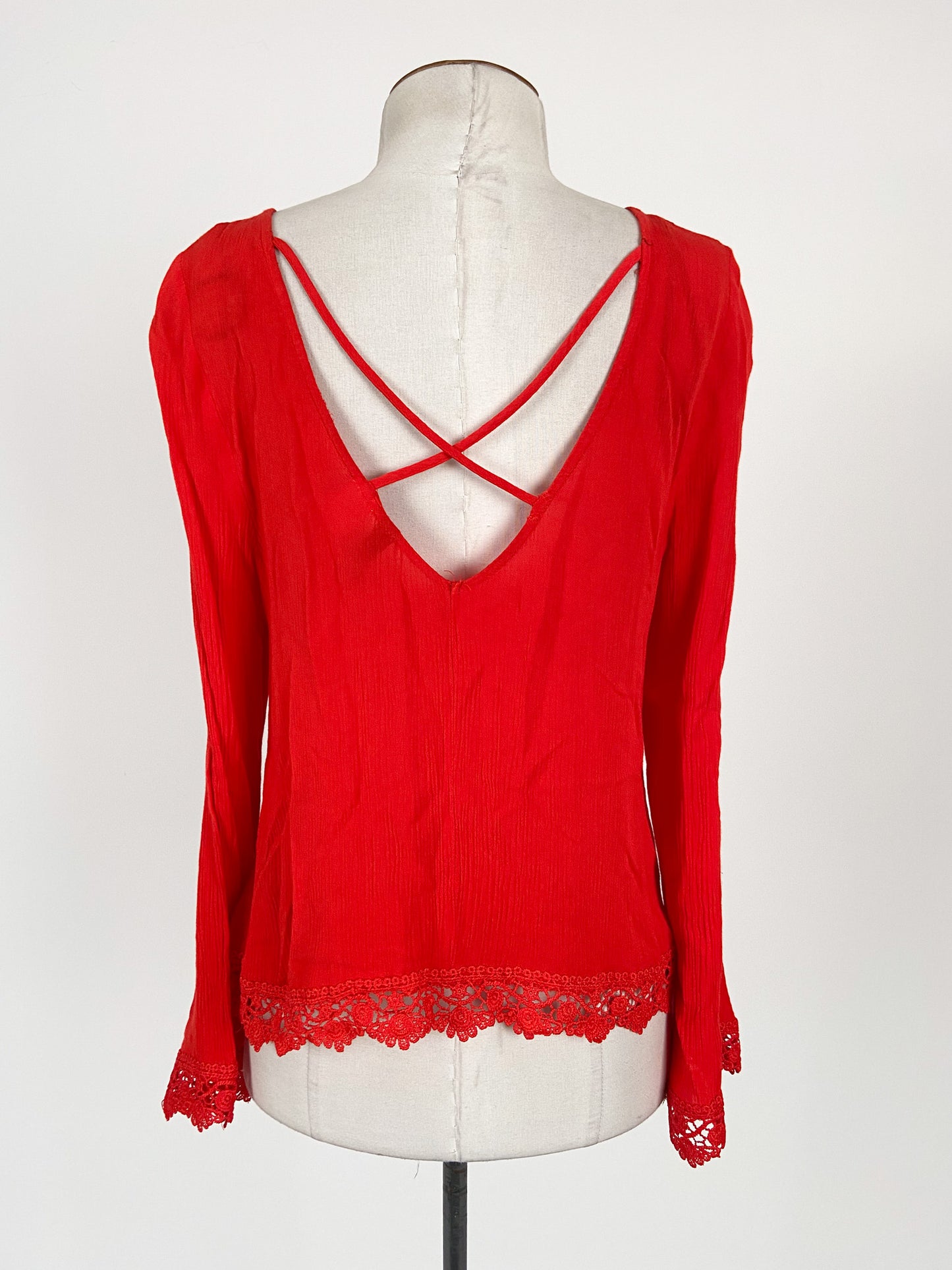 H&M | Red Casual Top | Size 8