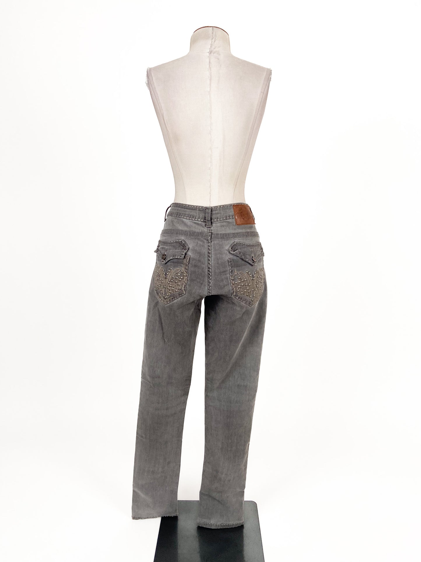 New London | Grey Straight fit Pants | Size 12