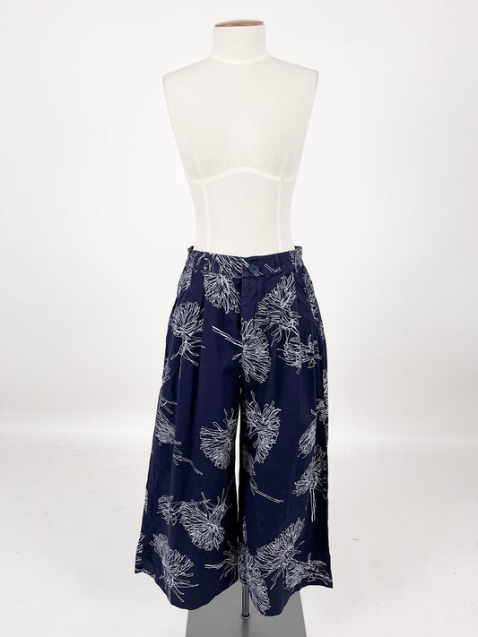 Kowtow | Navy High waisted Wide leg Pants | Size S