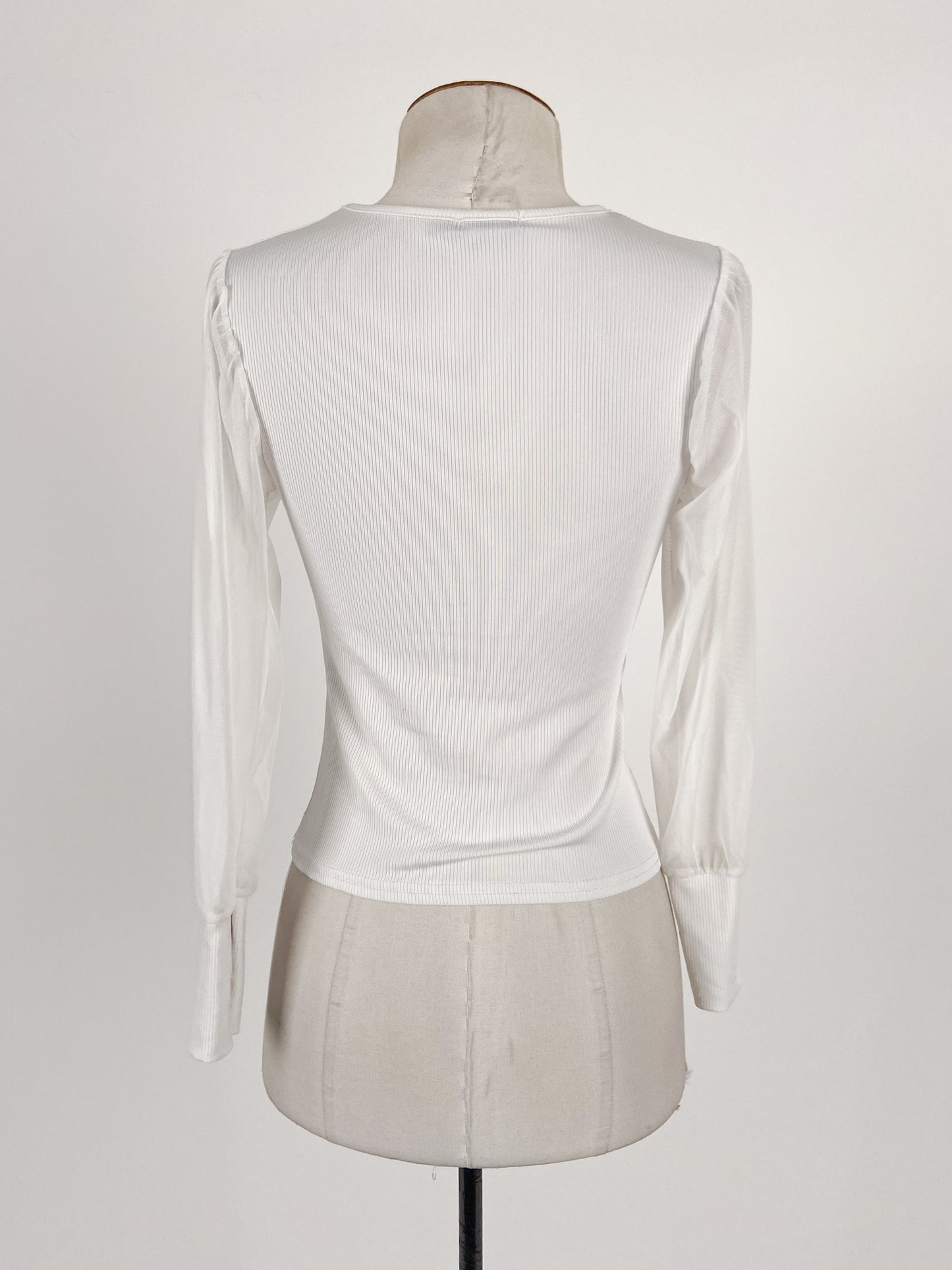 Boohoo | White Workwear Top | Size 4