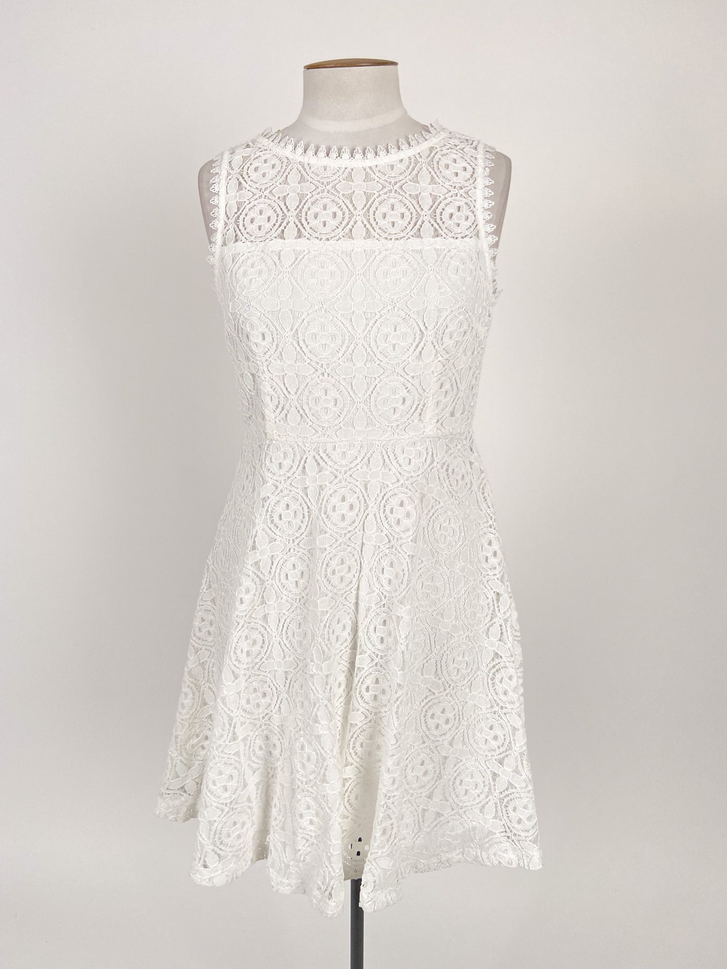 Dotti White Cocktail Dress Size 12 Again