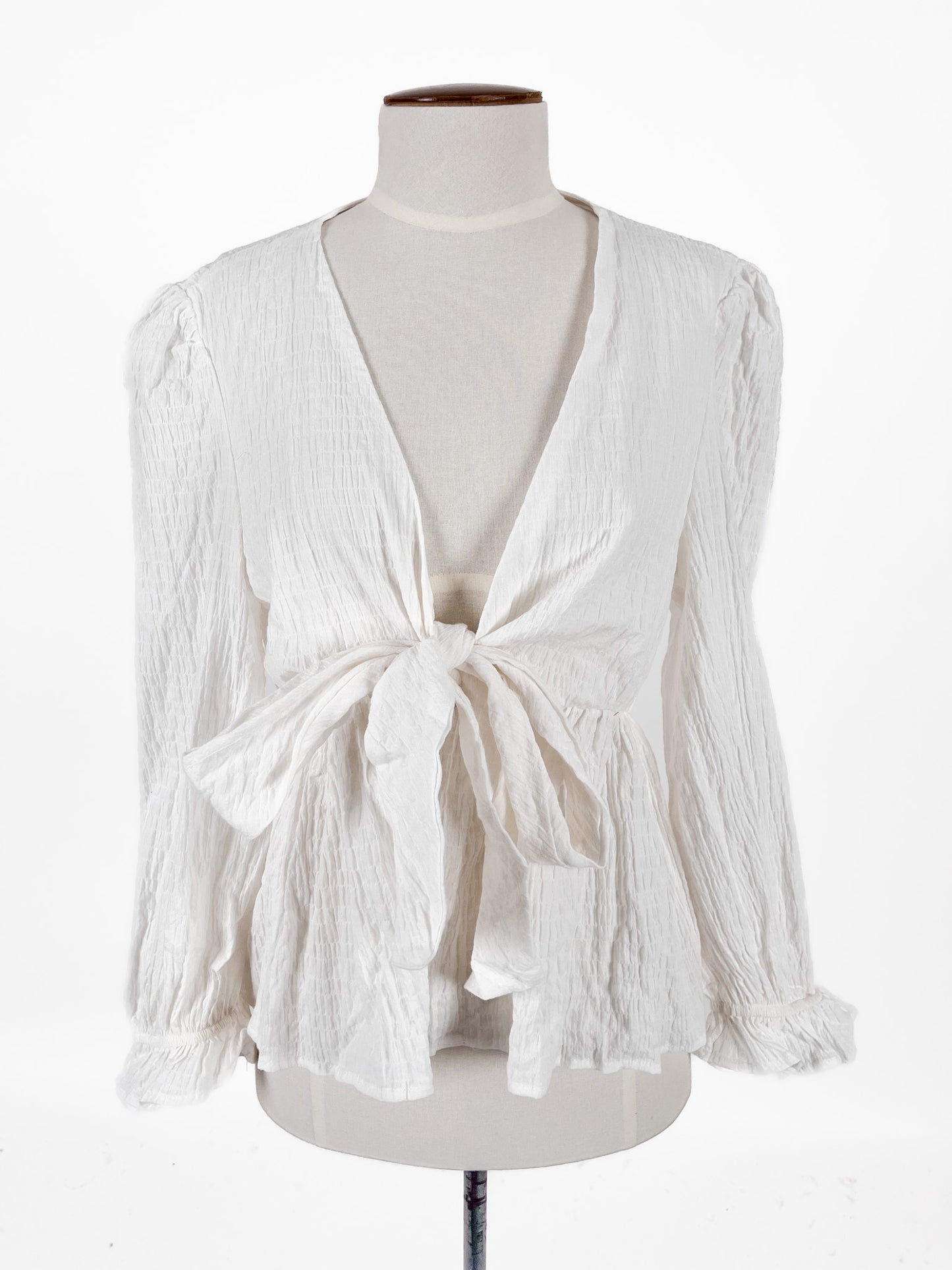 SASS | White Casual Top | Size 8