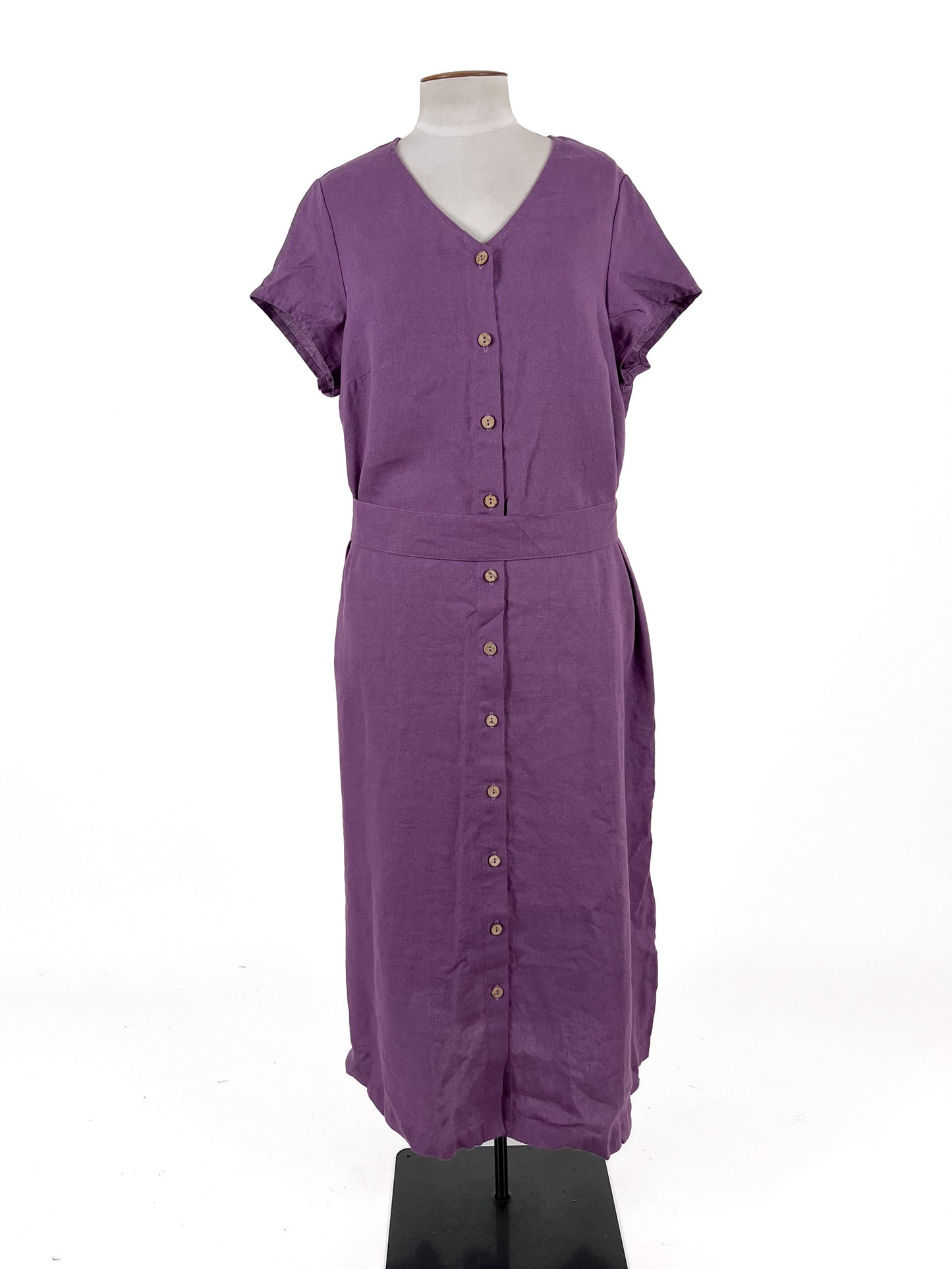 Not Perfect Linen | Purple Casual Dress | Size XXL