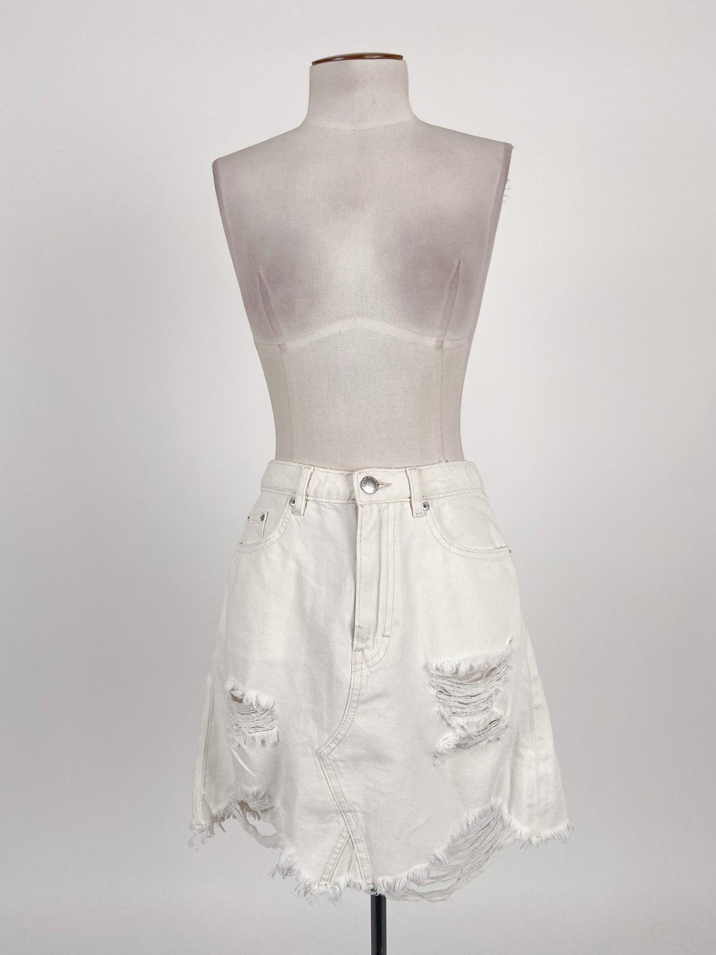 H&M | White Casual Skirt | Size 10