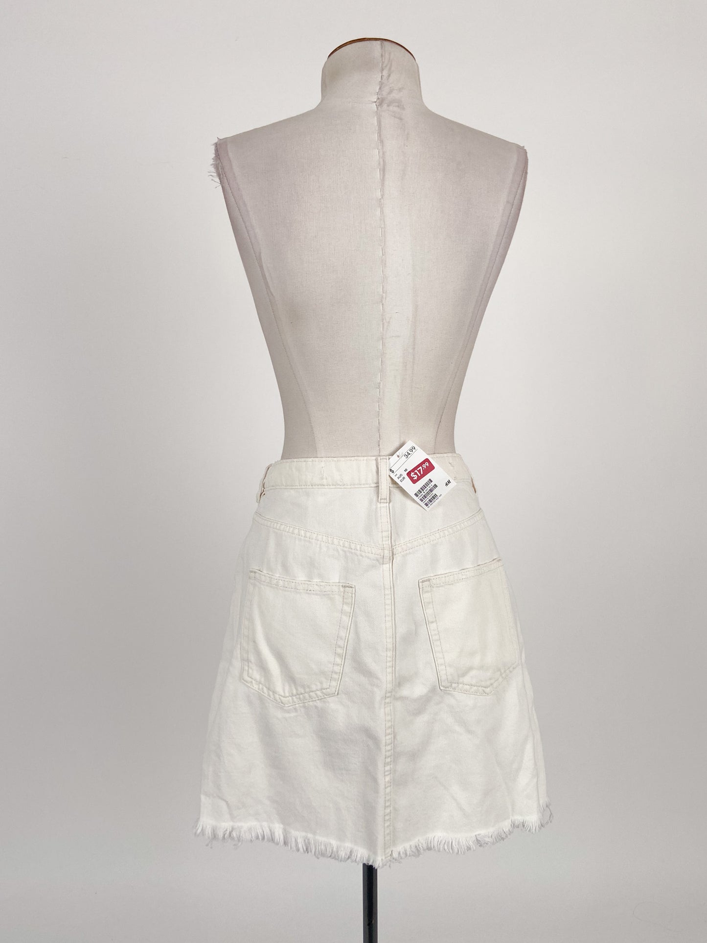 H&M | White Casual Skirt | Size 10