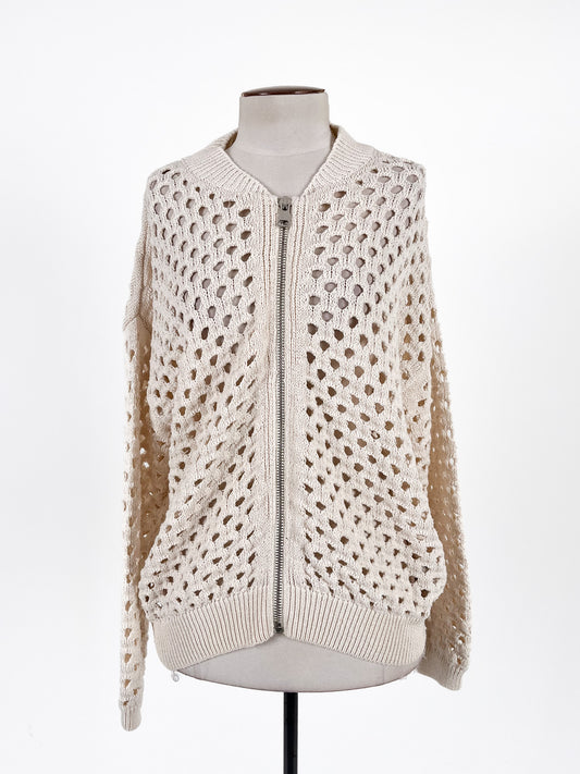 Zara | White Casual Cardigan | Size S