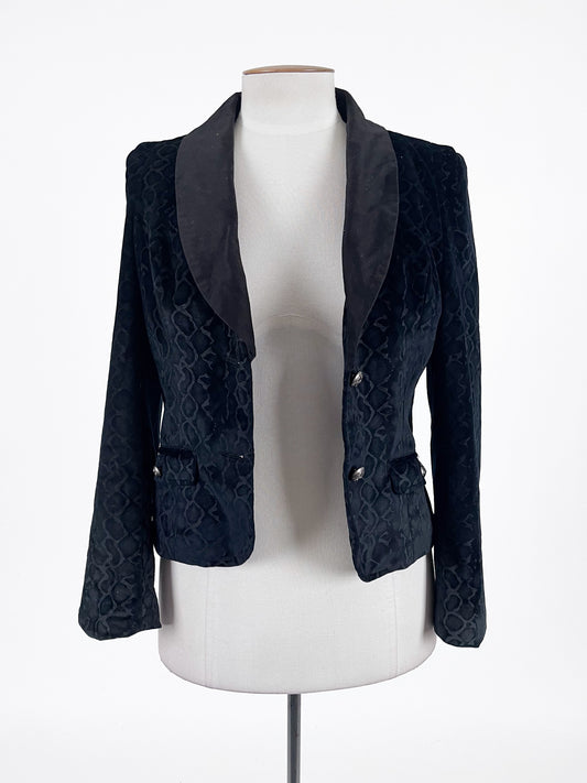 Hearts & Roses | Black Cocktail/Formal Jacket | Size 10