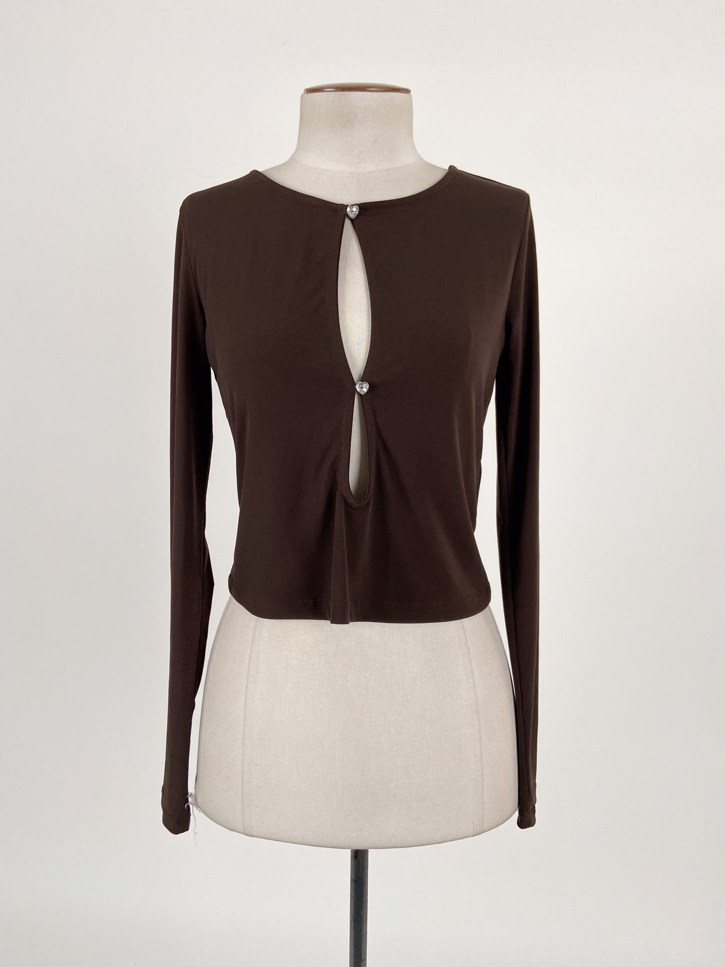 NA-KD | Brown Cocktail Top | Size S