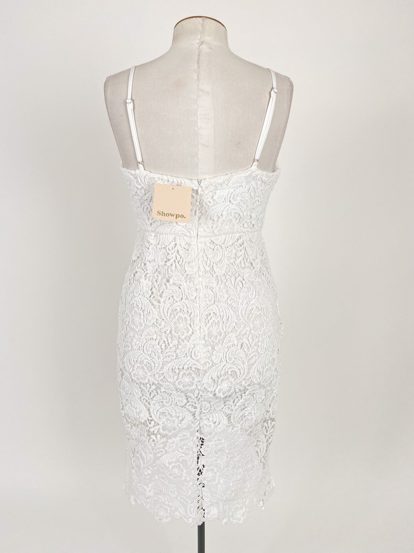 Showpo | White Cocktail Dress | Size 12