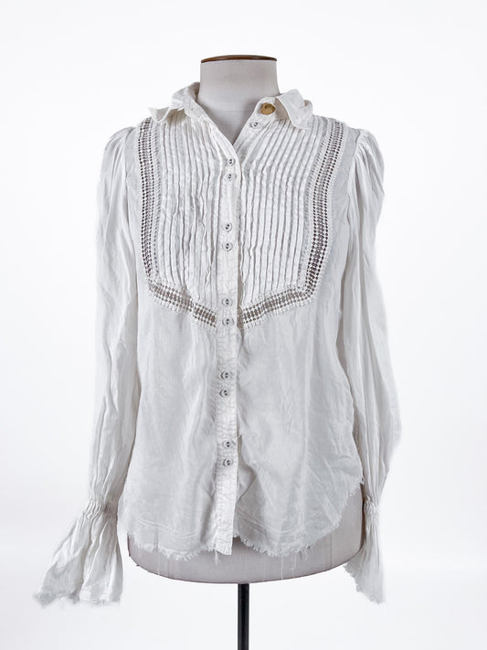 AJE | White Casual/Workwear Top | Size 12