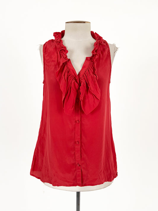 Karen Walker | Red Cocktail/Workwear Top | Size 10