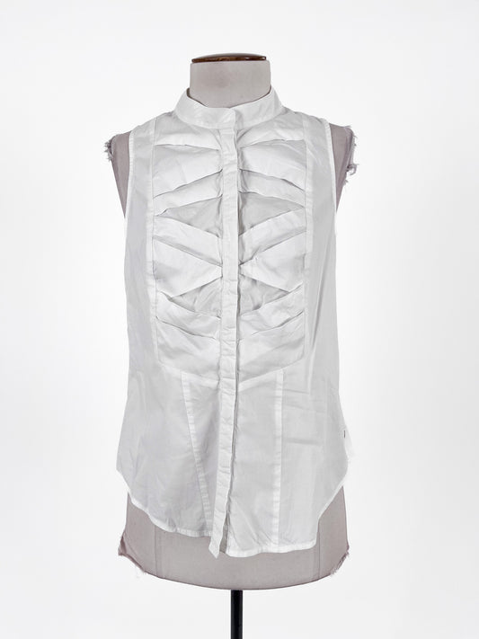 CUE | White Casual/Workwear Top | Size 8