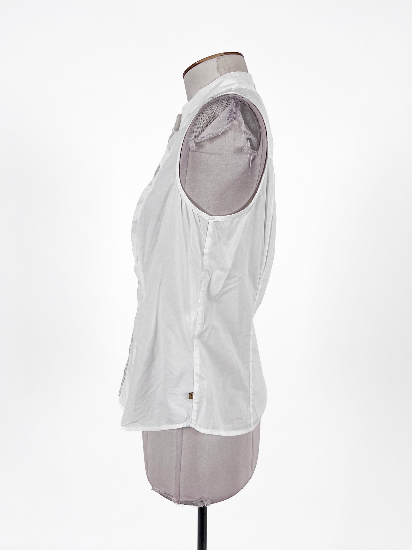 CUE | White Casual/Workwear Top | Size 8