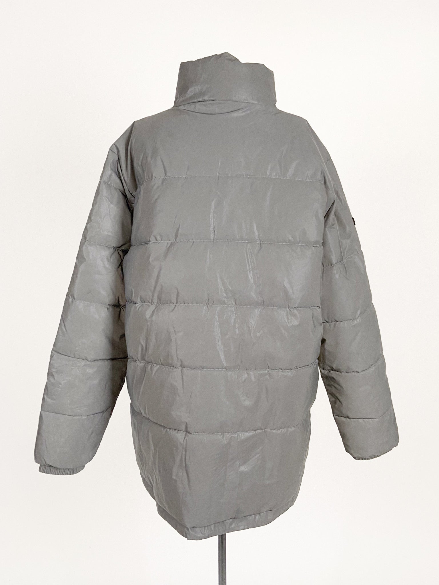 Grey huffer jacket best sale