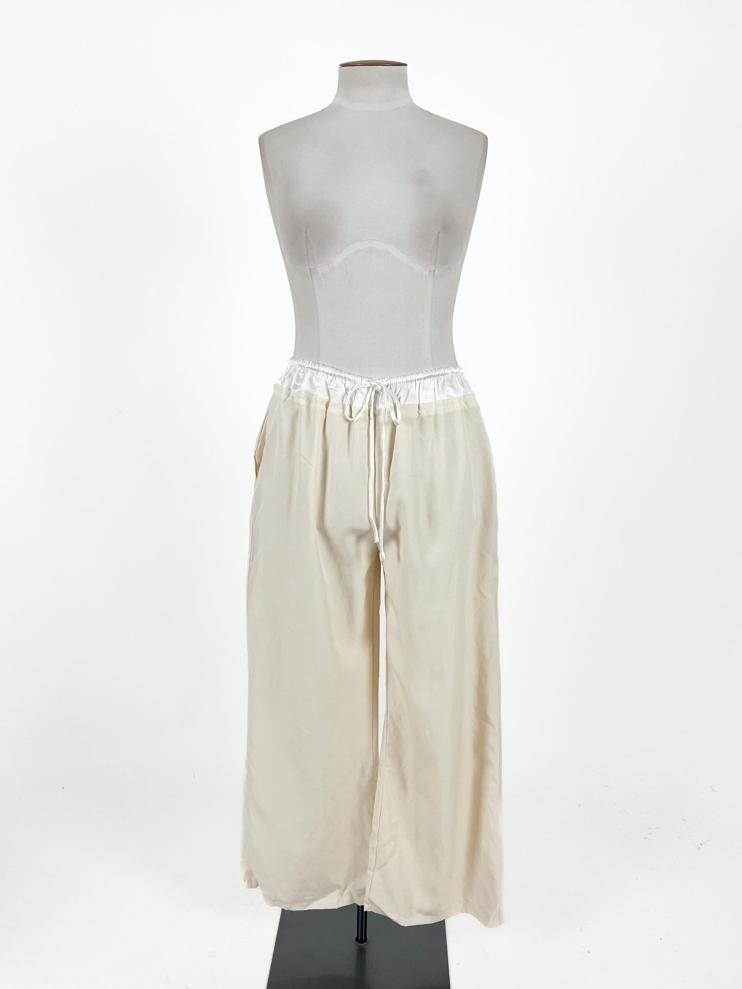 Dissh | Beige Wide leg Pants | Size 12