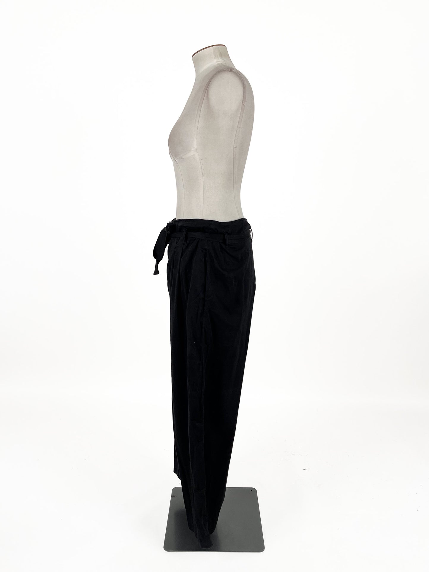 Kowtow | Black High waisted Wide leg Pants | Size XL