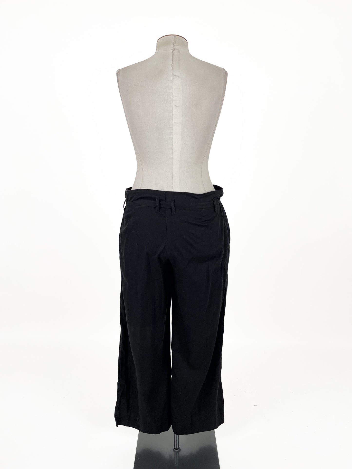 Kowtow | Black High waisted Wide leg Pants | Size XL