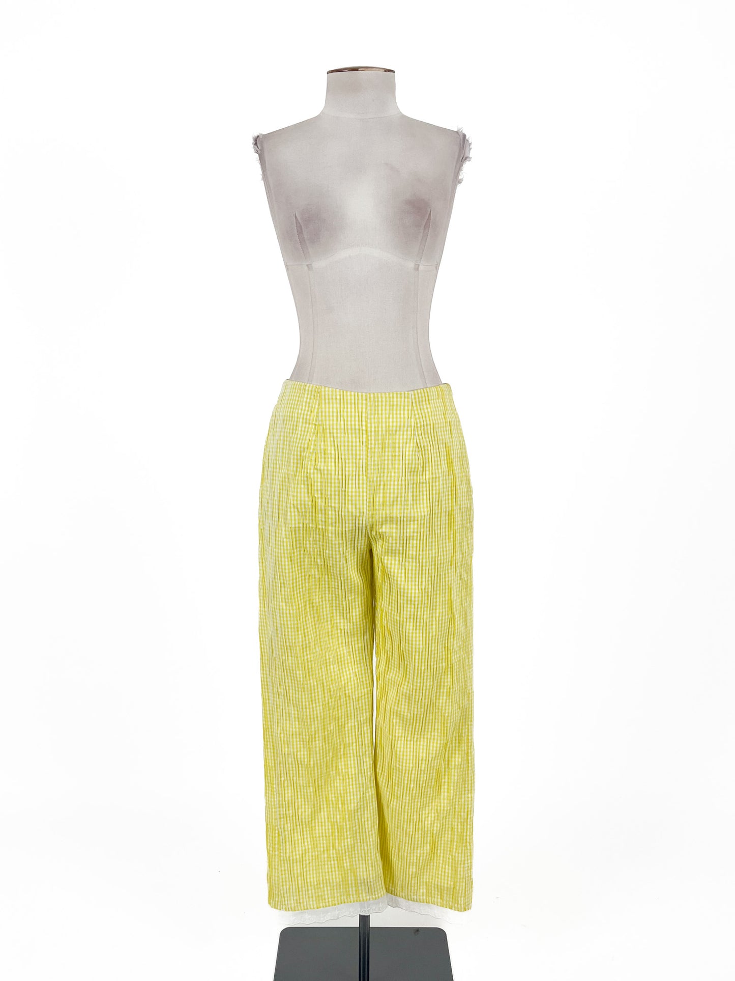 Stefania Vaidani | Yellow Straight fit Pants | Size S