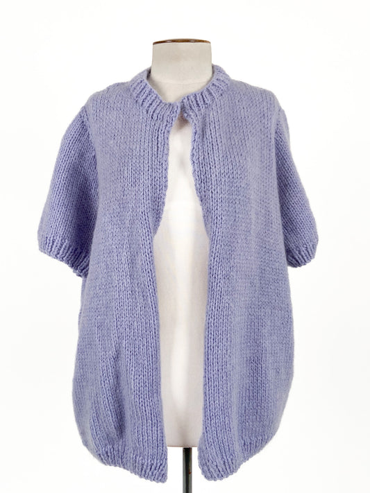 Handmade Knit | Purple Casual/Workwear Cardigan | Size M