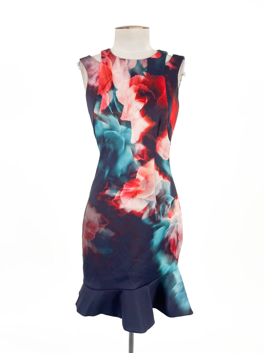 Karen Millen | Multicoloured Cocktail Dress | Size 8