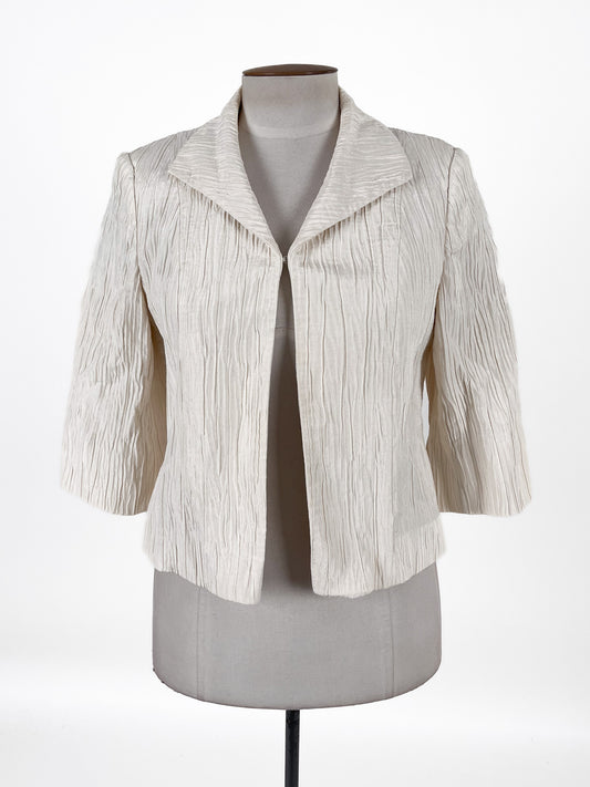 Minuet | White Formal Jacket | Size 12