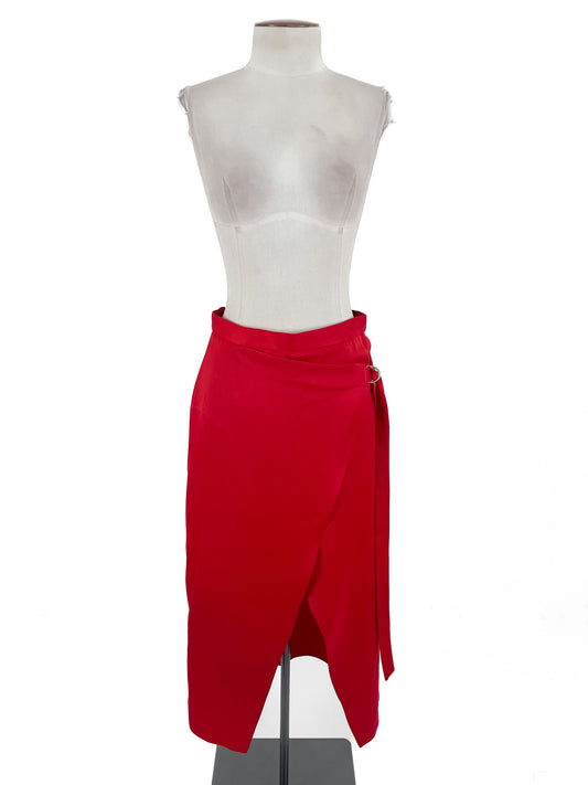 River Island | Red Workwear Skirt | Size 8