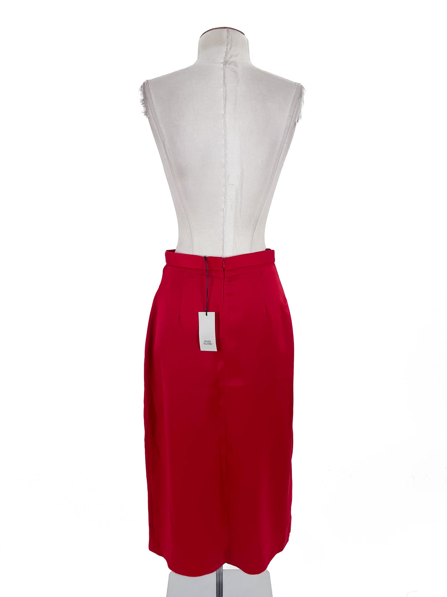 River Island | Red Workwear Skirt | Size 8