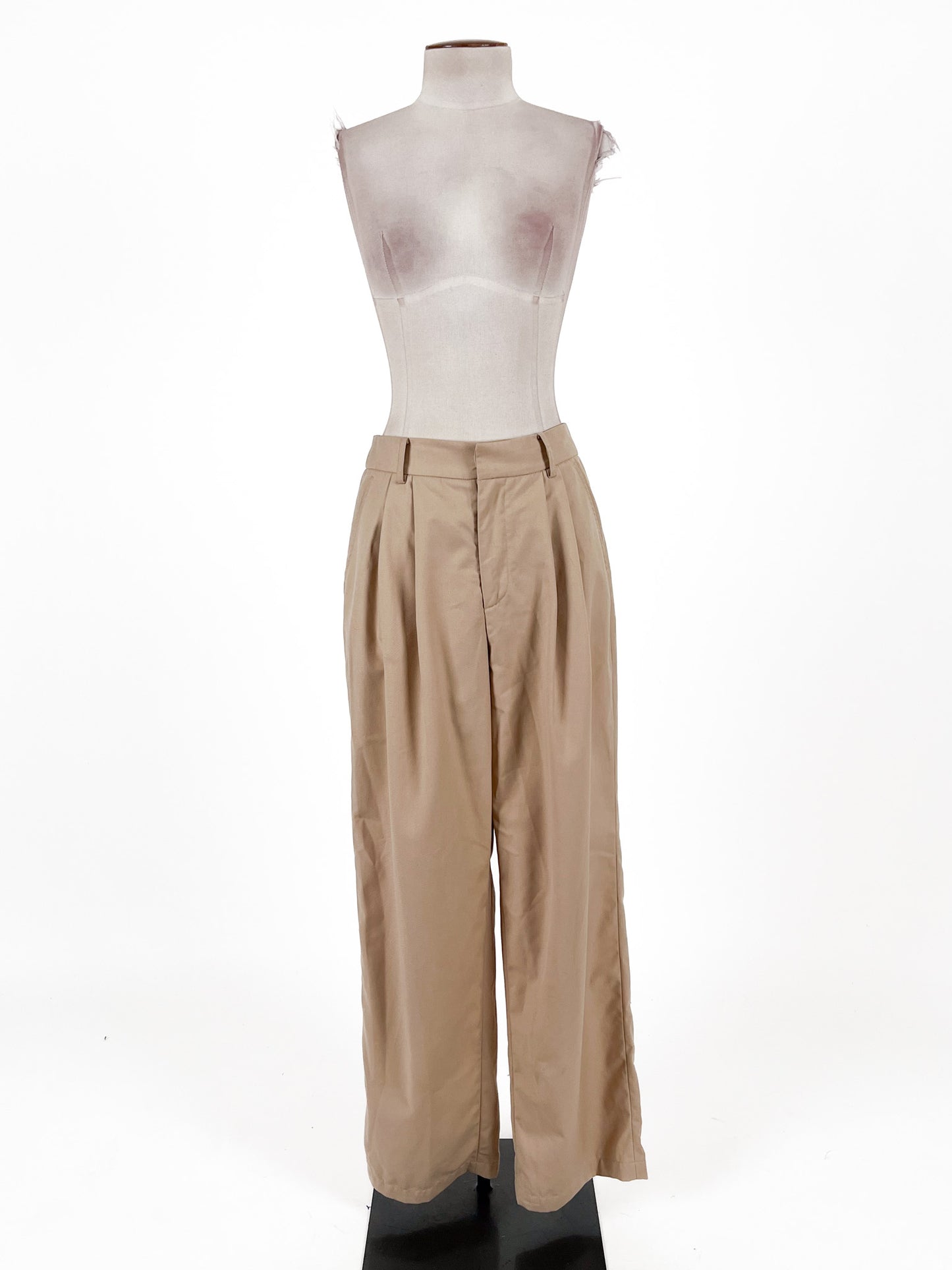 Friend of Audrey | Beige Wide leg Pants | Size 8