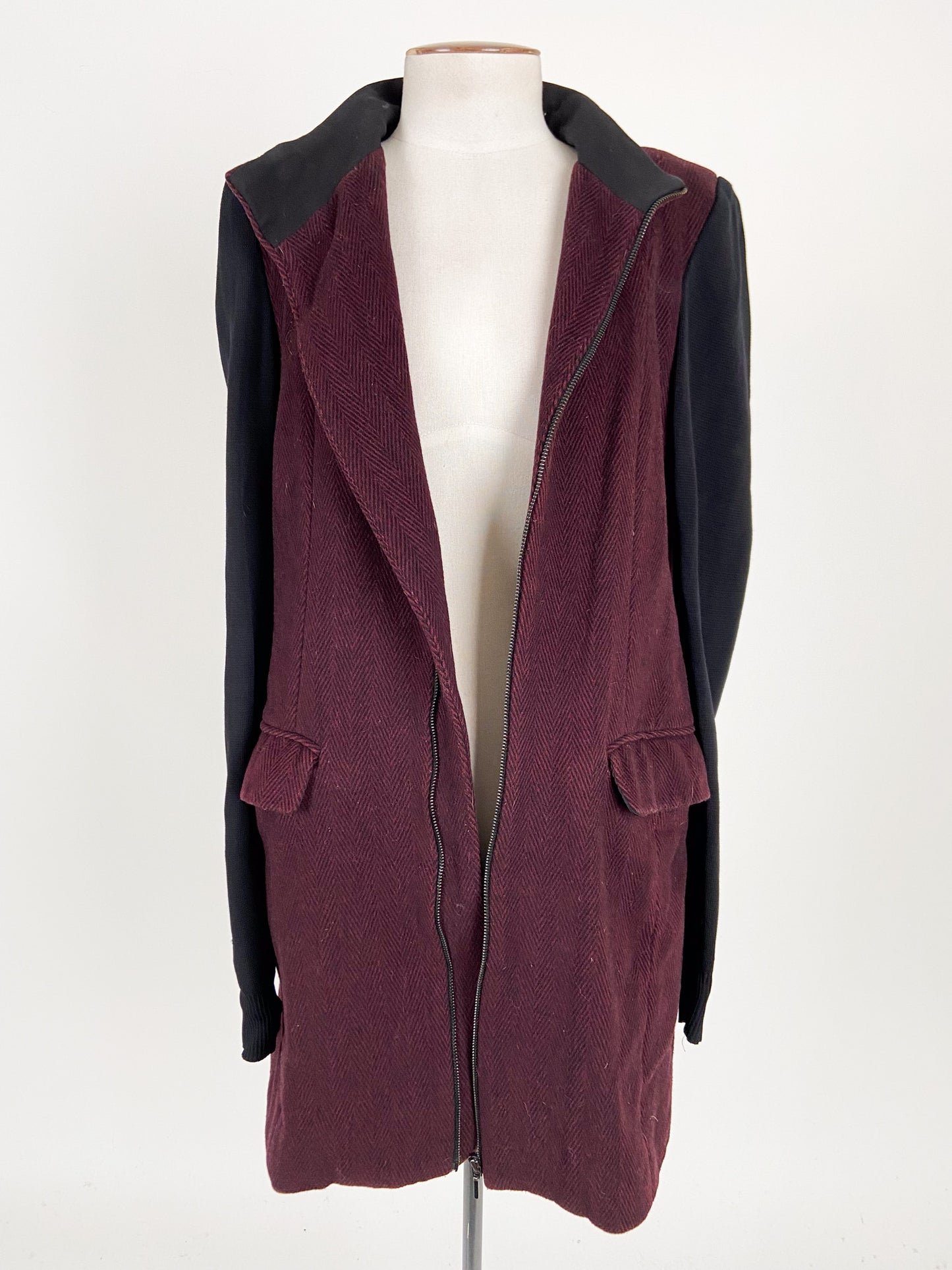 CUE | Multicoloured Casual Coat | Size 10