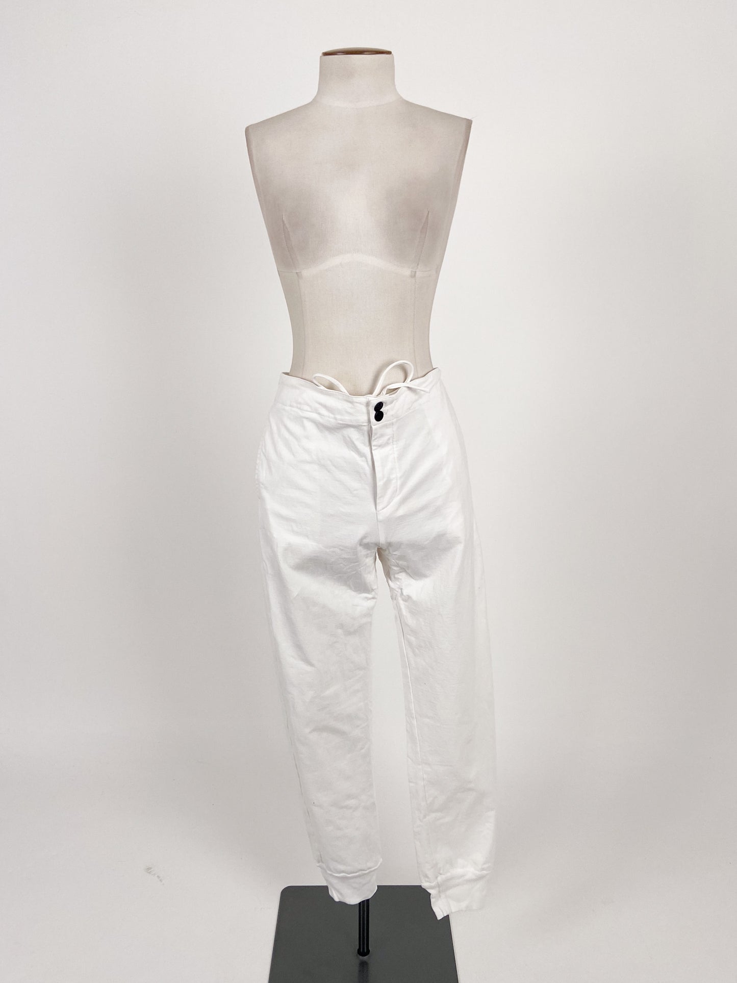 Bassike | White Maternity Pants | Size L