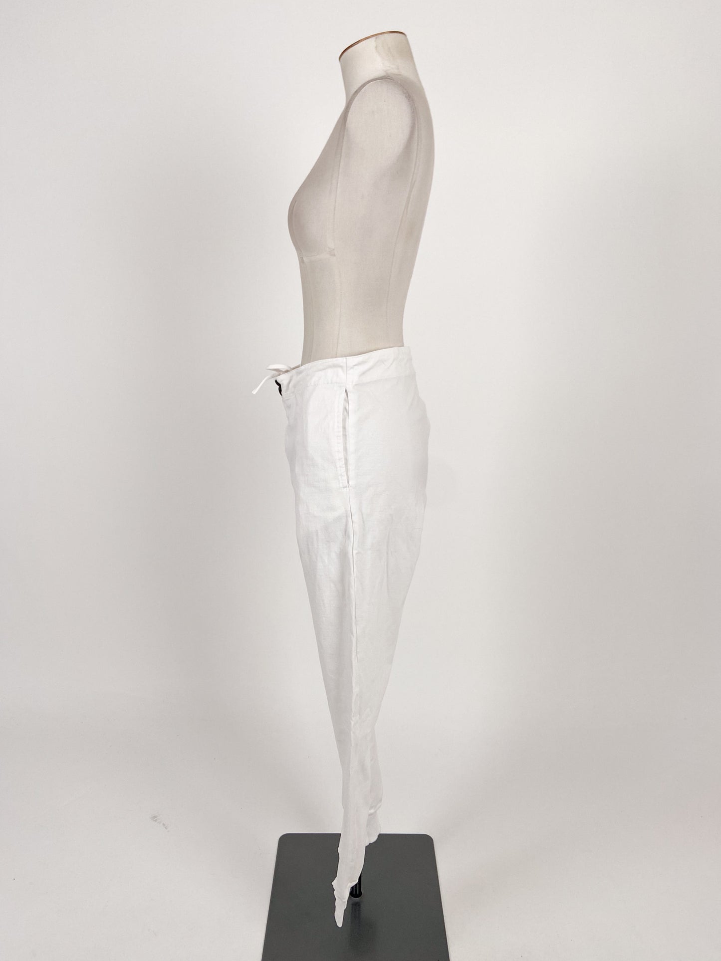 Bassike | White Maternity Pants | Size L