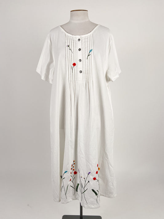 Damart | White Casual Dress | Size 22