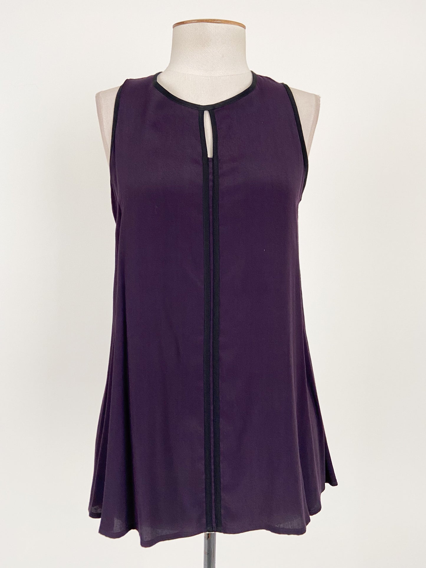 CUE | Purple Workwear Top | Size 6